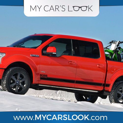 Ford f-150 2016 boss racing graphics side stripe decal sticker