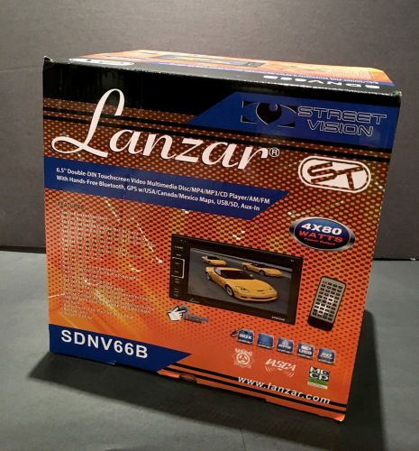 Lanzar sdnv66b 6.5-inch video headunit receiver gps navigation bluetooth + more