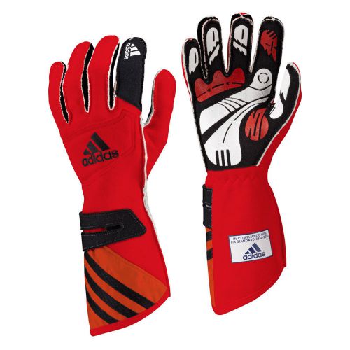 Adidas adistar nomex racing driving gloves - fia certified - red/black - x-large