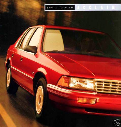 1994 plymouth acclaim brochure -plymouth acclaim