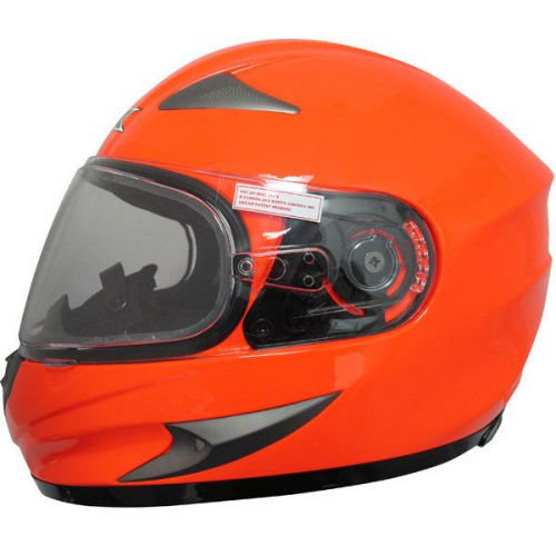Afx fx-magnus snowmobile snocross helmet safety orange