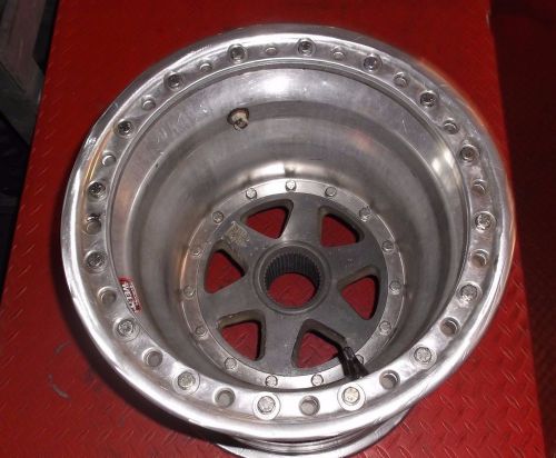 Sprint car race car weld splined bl 13 1/2" x 5" wheel
