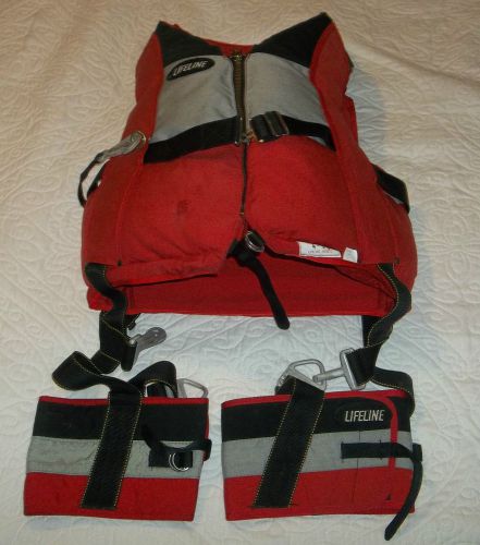 Lifeline parachute life jacket large 44 drag boat hydro flat jet drive race boat