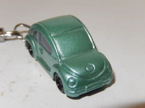 Volkswagen beetle bug new beetle diecast model toy car keychain keyring lime