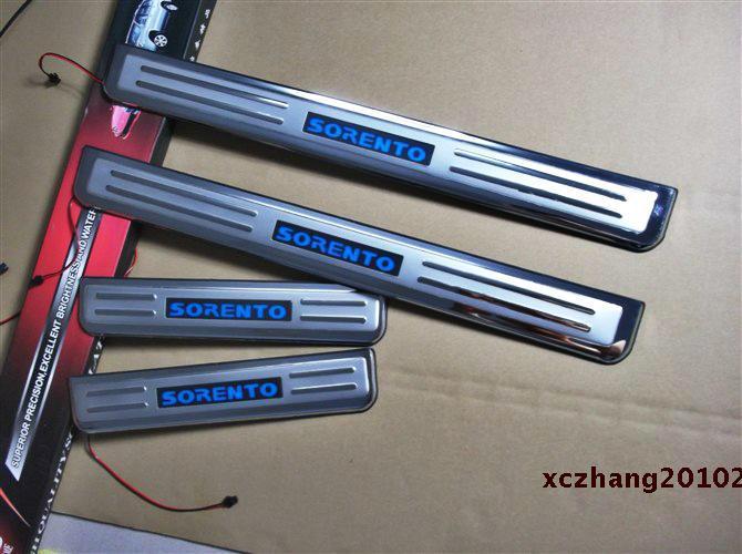 Purchase Kia Sorento LED High Quality Stainless Door Sill Scuff Plate