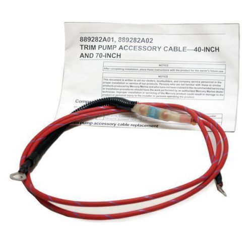 84-889282a02 mercury quicksilver marine cable/fuse kit for trim pump