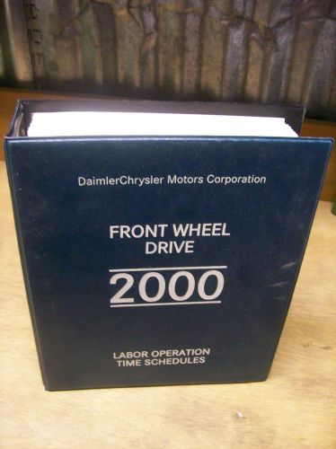 2000 daimler chrysler front wheel drive labor operation time schedules