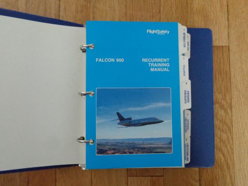 Flightsafety falcon 900 recurrent training manual revision 1