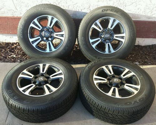2016 toyota tacoma oem factory 17&#034; trd wheels tires land cruise 4runner tundra