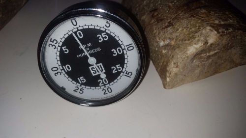 Sw stewart warner tachometer hand held 0-4000 rpm vintage gauge s&amp;w chrome guage
