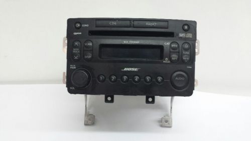 Am-fm radio 6 disc cd player bose fits 07 08 09 nissan 350z p/n 28185 cf50b