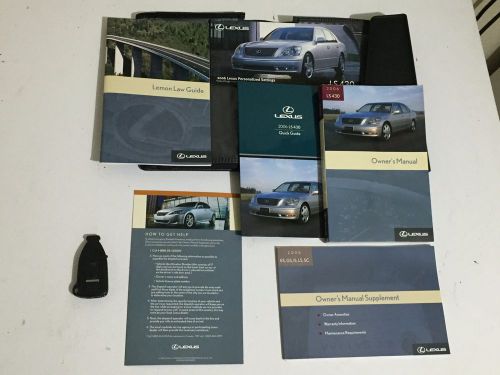 2006 lexus ls 430 owners manual, full set of books and extra remote