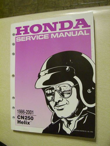 Honda service manual.  cn250 helix. 1986-2001