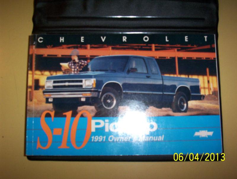 1991 chevrolet s-10 pickup owner's manual + maintenance schedule +warranty guide