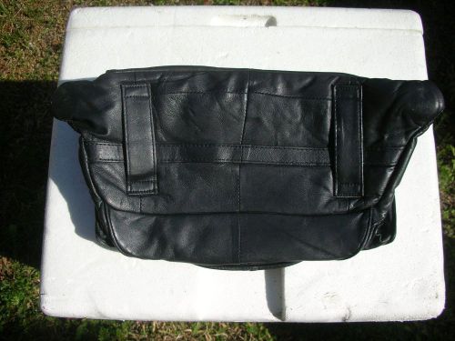 Daytona gear - fuel tank / belt bag etc... black leather - free shipping