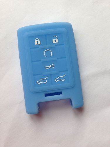 Sky blue protective silicone fob skin key cover jacket protector keyless fob