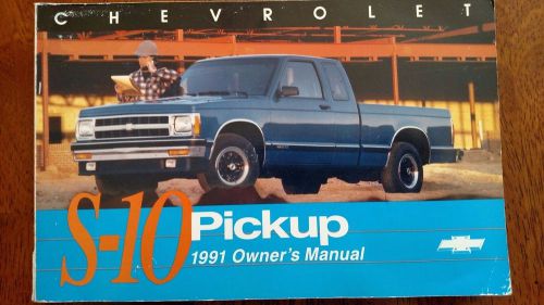 1991 chevrolet s-10 pickup owner&#039;s manual