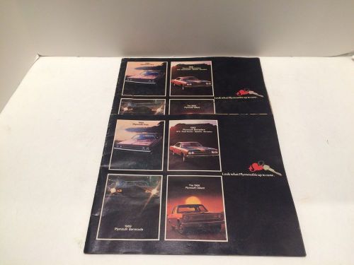 Vintage 1969 plymouth dealer sales brochure fury belvedere barracuda valiant gtx