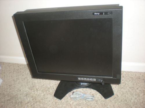 Korry rugged aircraft avionics display module 21" screen w/ ergotron stand