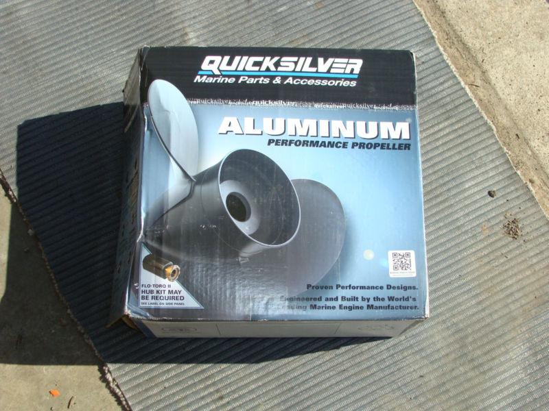 Quicksilver black diamond aluminum prop 3 blade 16 p right boat marine qa02010x