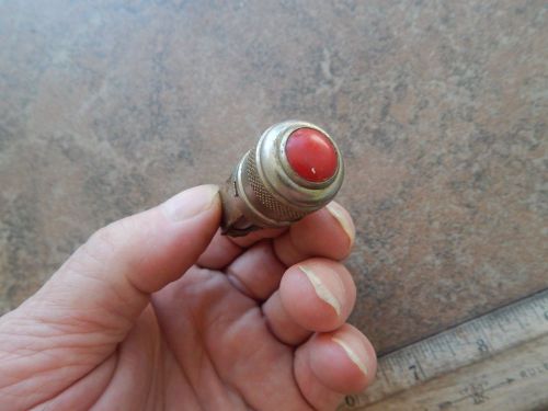 Vtg dialco ? red light  panel dash indicator car aircraft