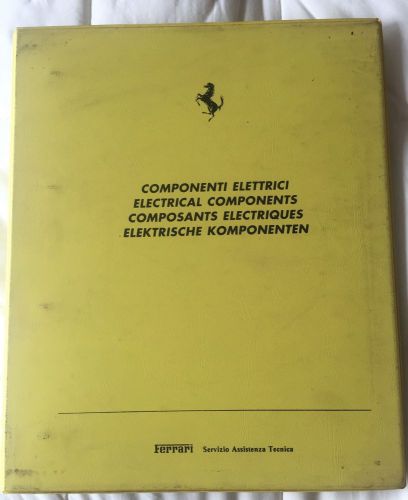 1993 ferrari 512tr 348 electrical components catalogue service manual handbook