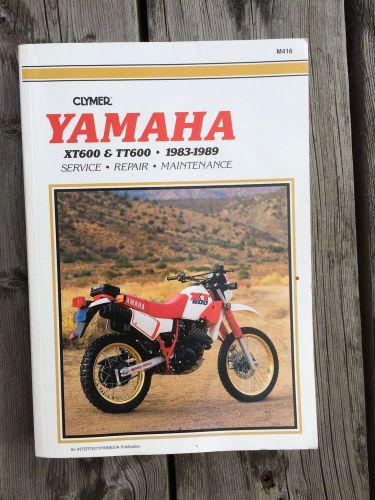 Clymer xt600 tt600 yamaha service manual 1983-89