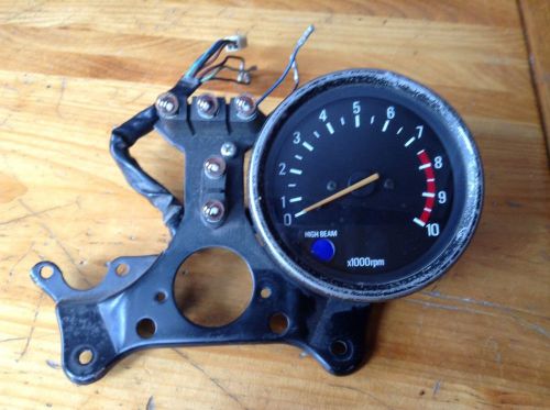 1977 - 1979 yamaha xs750 oem xs 750 gauge  cluster bracket and tach