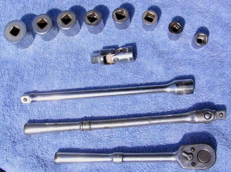 Par-x socket and ratchet set. vintage