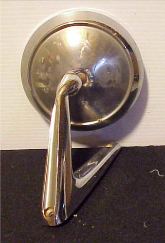One vintage used crome sideview mirror-