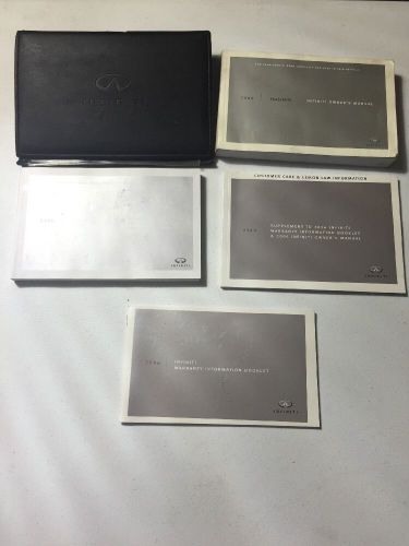 2006   infinity  fx45 / fx35  owners manual w/ case , navigation book &amp; free sh