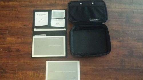G35 2008 owner&#039;s manual with leather case.