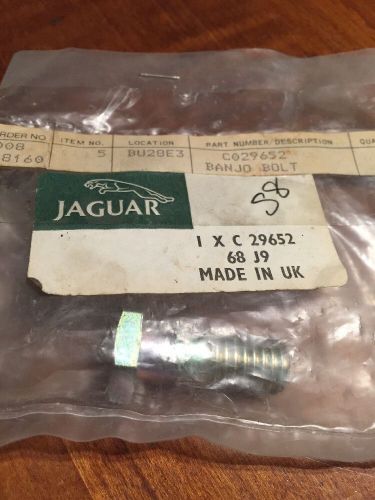 Jaguar xke series3 v12 oiling system banjo bolt. c29652. nos. concours correct.