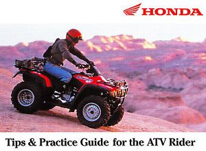 Honda atv road riding tips guide manual -honda atv-rubicon-fourtrax