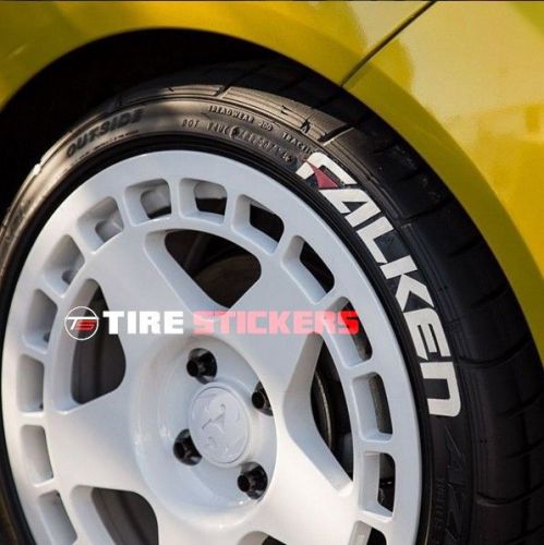 Falken tire letters w/ red dash - 1.5&#034; for 14&#034; 15&#034; 16&#034; (8 decals)
