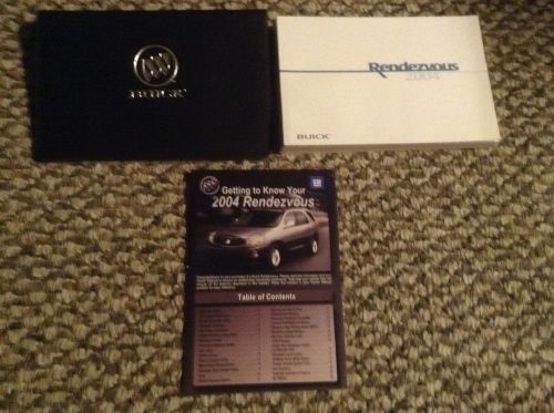 2004 buick rendezvous owners manual