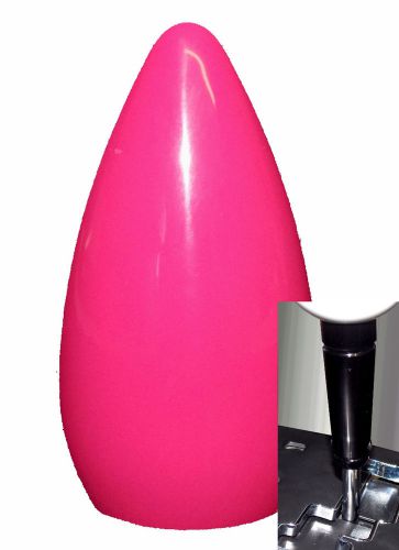 Bullet solid pink shift knob for dodge jeep auto stick w/ black adapter