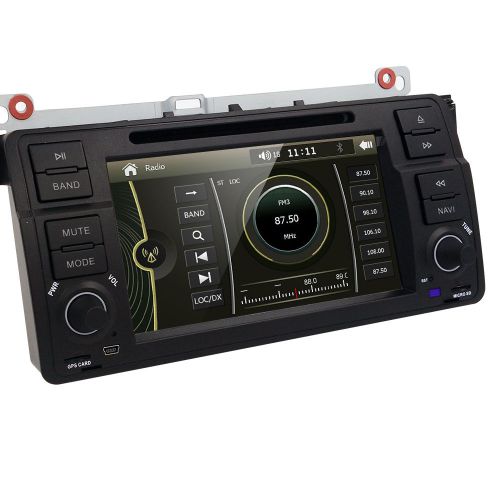 7" s car player dvd gps head unit navigation bluetooth radio usb for bmw m3 e46