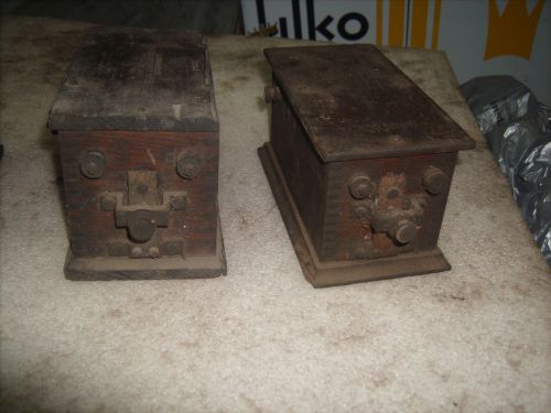 Lot of 5 ford model a or t ignition coil packs wood box coils vintage untested