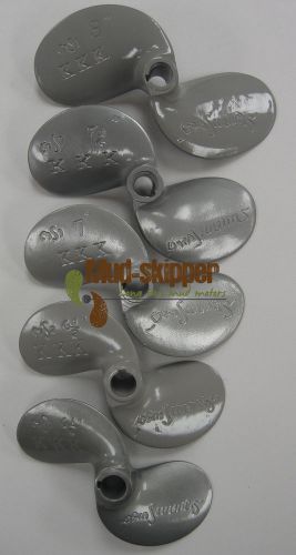 Mud-skipper longtail mud motor propeller 5 pack -  6.25", 6.5", 7", 7.5" &amp; 8"