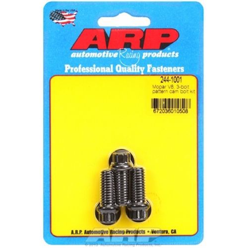 Arp 244-1001 cam bolt kit, for chrysler 383-440 wedge &amp; 426 hemi, 8740, 12pt