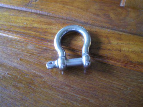 Stainless  bow shackle  5/32&#034; pin size