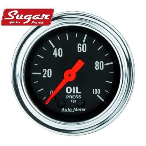Autometer 2421 traditional chrome mechanical oil pressure gauge