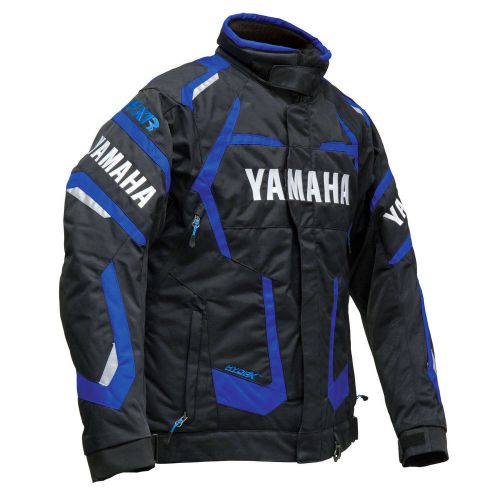 Yamaha womens snowmobile jacket four stroke blue coat - fast free shipping