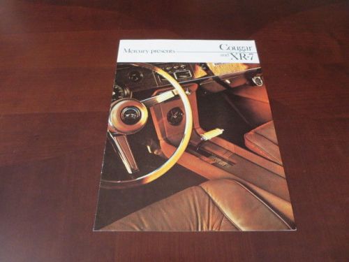 1967 mercury cougar &amp; cougar xr-7 sales brochure catalog advertising xr7 xr 7