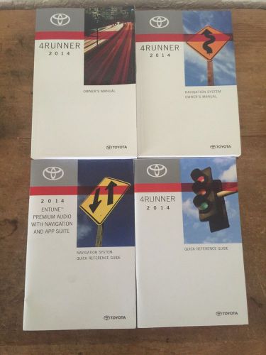 2014 toyota 4 runner owner&#039;s manual with booklet&#039;s