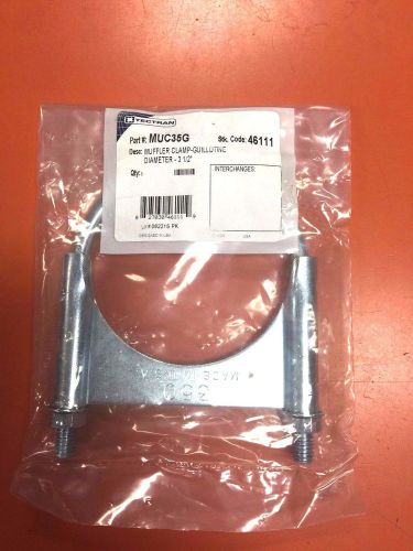 Tectran 3.5&#034; guillotine u-bolt exhaust clamp - zinc made in the usa