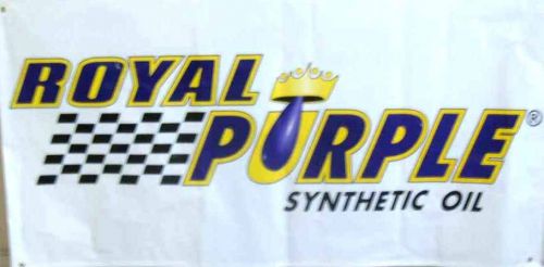 Royal purple oil racing banner vinyl 6 foot long by 3 foot high size new