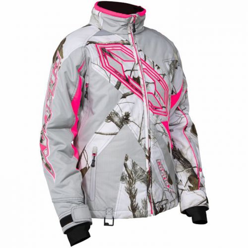 Castle x™ women's launch g3 snowmobile jacket - realtree™ ap snow pink - 71-029_