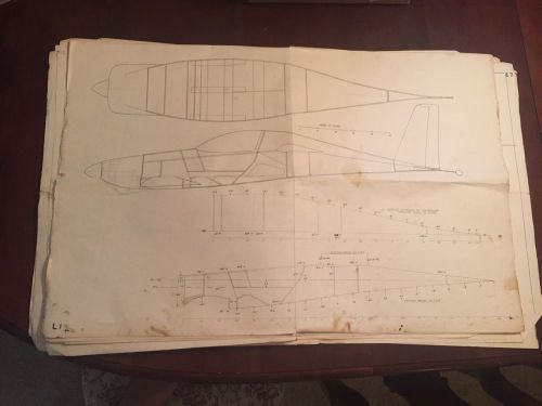 Vintage dragonfly airplane blueprints